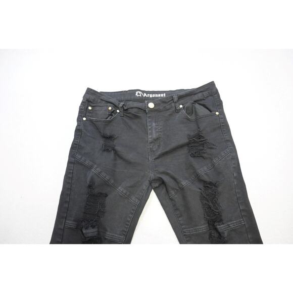Argonaut Nation Ultra Slim Stretch Distressed Denim Jeans Mens Size 38 x 34 - Picture 6 of 10